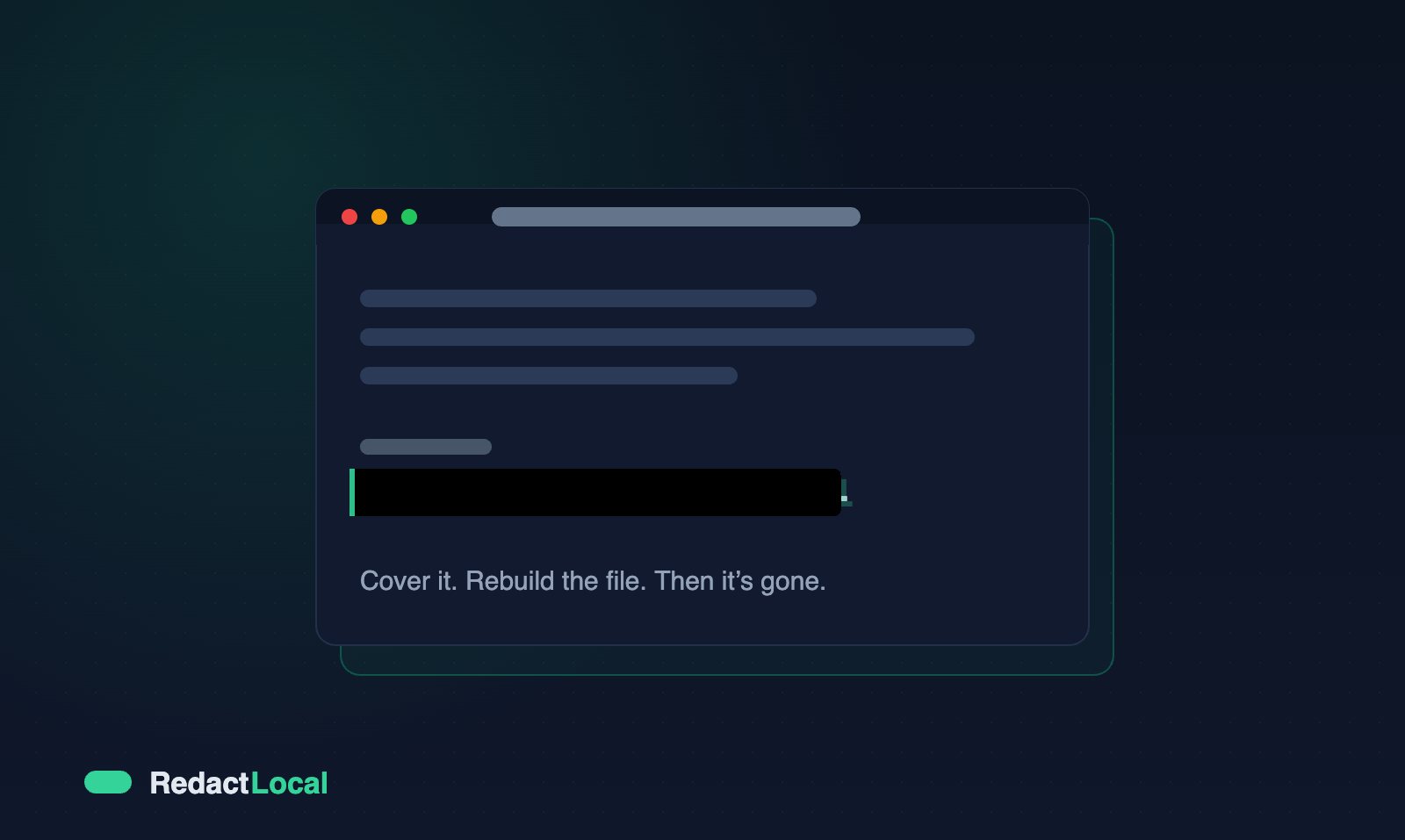 A screenshot with a black redaction bar, the hidden text still recoverable underneath